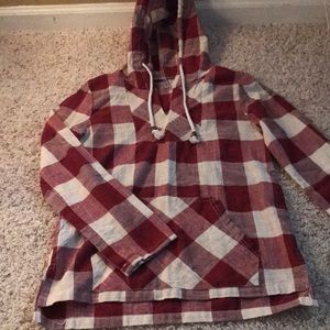 Kids flannel hoodie